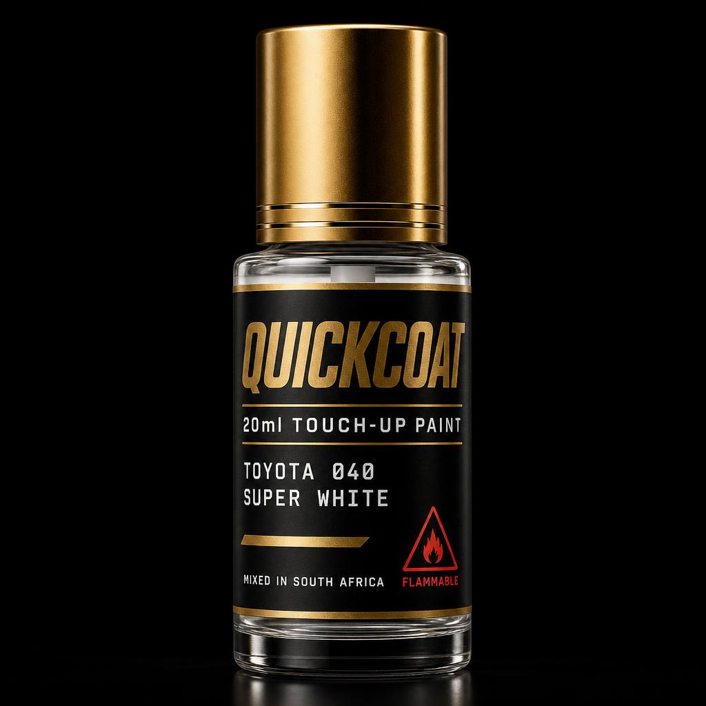 QuickCoat 20ml bottle with gold cap and matte black label